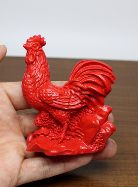 朱砂12生肖三会局摆件申酉丑金局