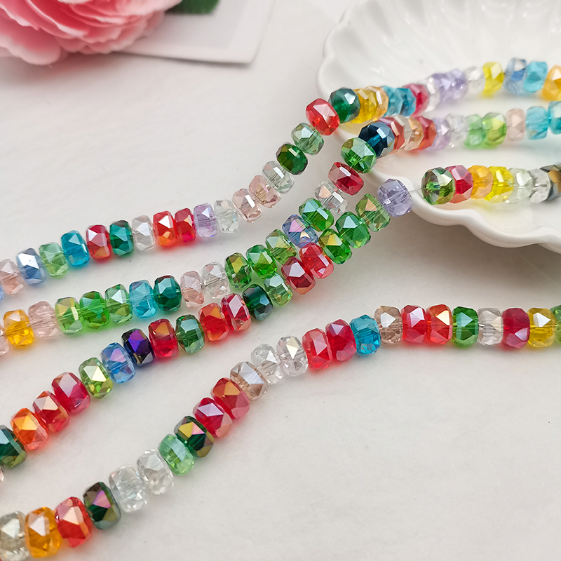 (1)精品8mm卡8车轮奥地利品质国华施家水晶珠手工DIY手链项链散珠 - 图1