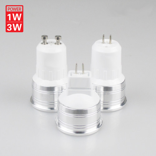 LED射灯灯杯 MR11/12V节能灯泡 GU5.3/GU10/220V插脚光源1W/3W - 图2