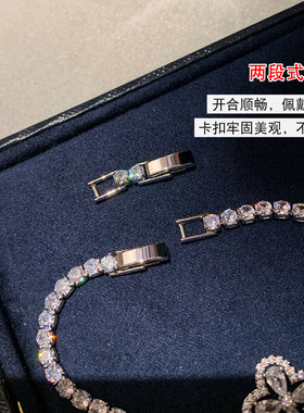 银色四叶草花朵手链女款高级感轻奢小众精致独特漂亮手饰