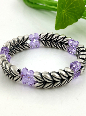 女纯银奥地利水晶手链