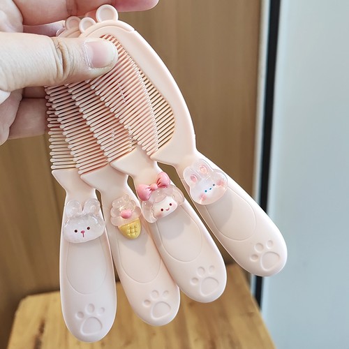 婴儿梳宝宝梳安全梳小孩新生儿童头发梳子便携小梳子可爱卡通动物 - 图1