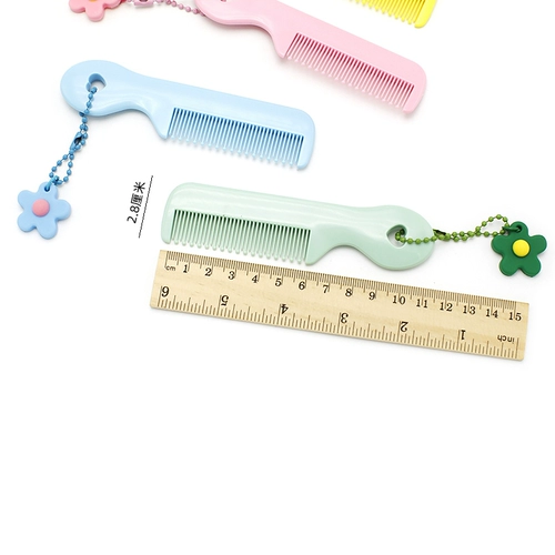 Детская маленькая безопасная портативная милая расческа для новорожденных в форме цветка