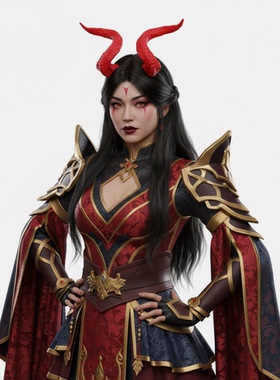 【可定制】3d打印炫酷恶魔角cosplay道具头盔头饰暗黑系兽角龙角