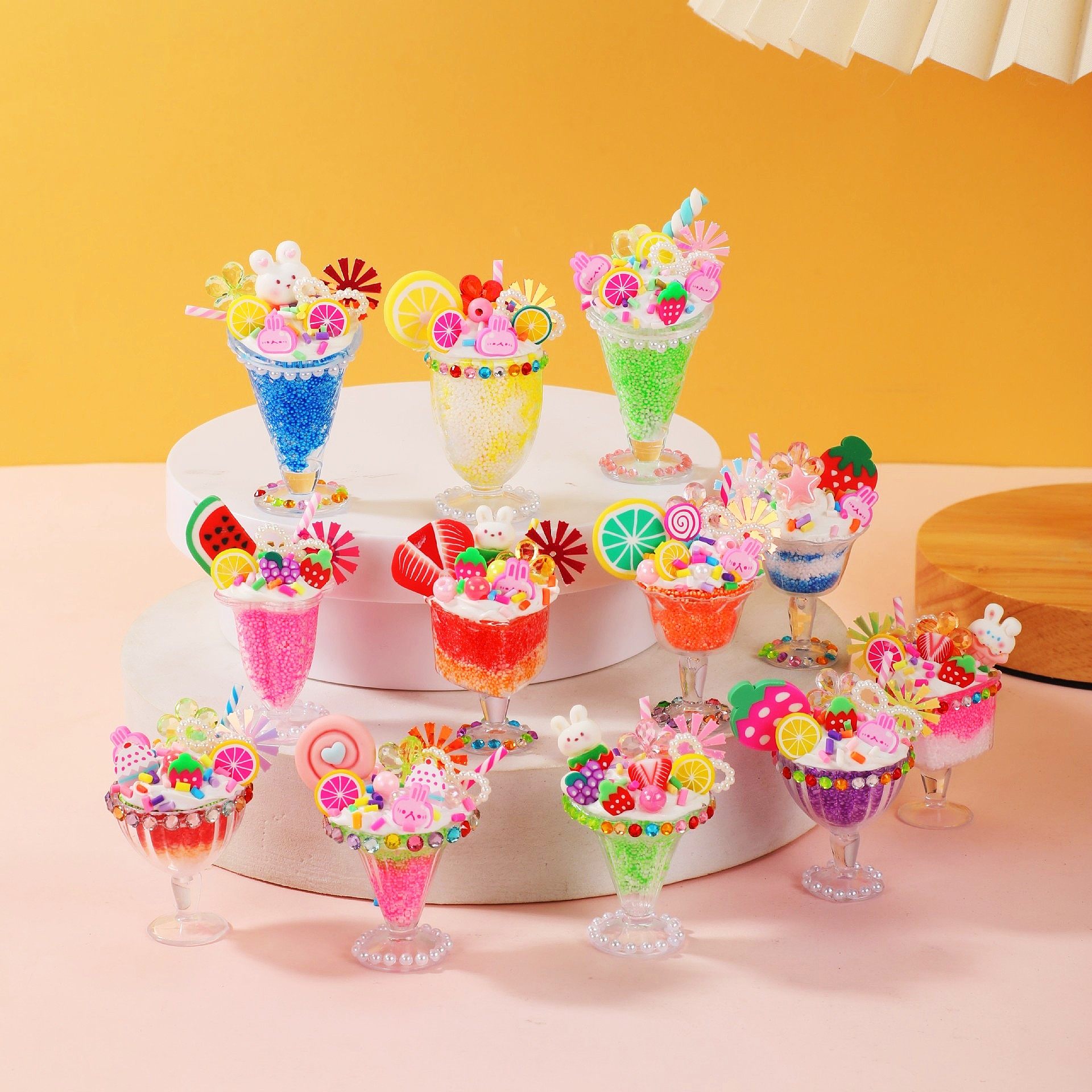 手工diy奶油胶制作材料包 仿真冰淇淋杯儿童玩具女孩甜品杯甜甜杯,淘宝优惠券,粉丝福利购,淘宝优惠卷