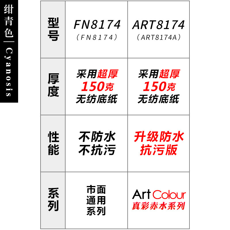 绀青色墙纸深蓝色纯色素色现代简约北欧风格无纺布电视背景墙壁纸