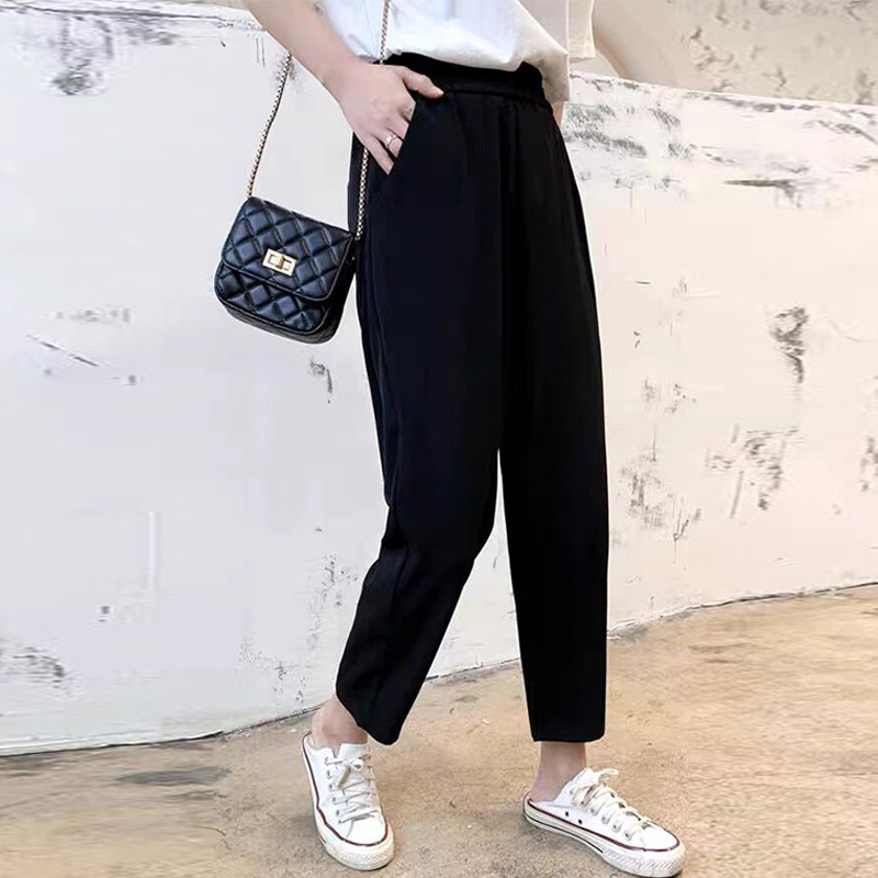 大码裤子女200斤胖妹妹mm春秋宽松哈伦裤显瘦女裤加肥加大萝卜裤,淘宝优惠券,粉丝福利购,淘宝优惠卷