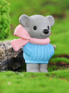 卡通动物PVC玩偶儿童过家家玩具