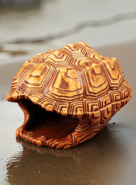 富甲天下手工陶瓷龟壳香薰炉