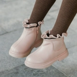 Martens, детские ботинки, демисезонные короткие сапоги, детский флисовый наряд маленькой принцессы, из натуральной кожи