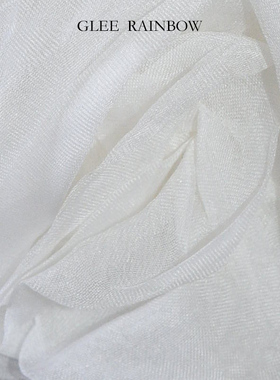 GLEERAINBOW真丝纱花朵项链