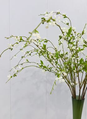 北欧雪柳枝仿真花高级感餐桌装饰
