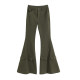 Gagaopt ແອວສູງ bootcut pants ບາດເຈັບ