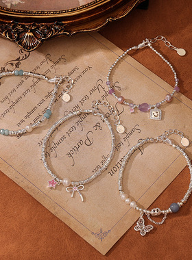 幸运爱心巴洛克天然淡水珍珠韩版轻奢时尚小众设计感百搭珍珠手链