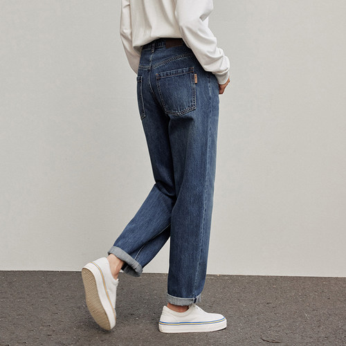 * WKZ06050 茉莉雅集 随性经典B*C珠链装腰土耳其全棉牛仔锥形裤 - 图2