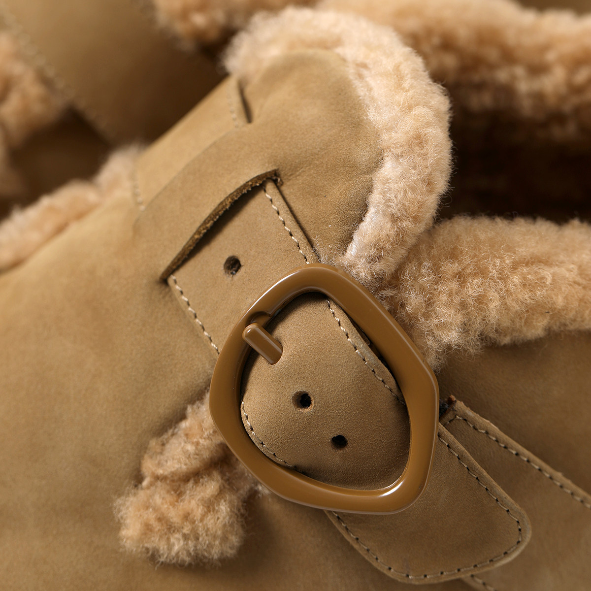 ED08047 茉莉雅集 I*C秀场同款牛皮加绒内里勃肯鞋单鞋,淘宝优惠券,粉丝福利购,淘宝优惠卷