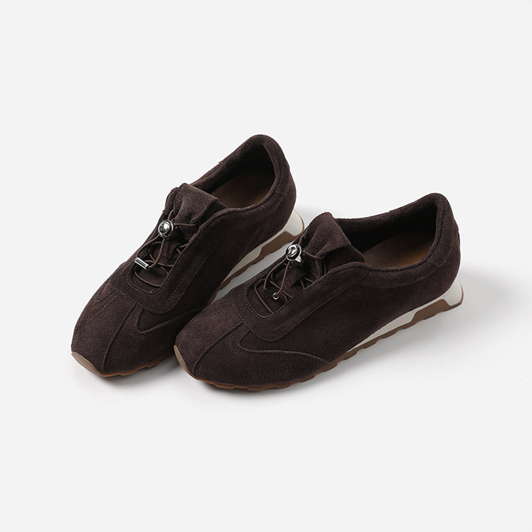 ED08042 茉莉雅集 T0D*S复古休闲高丝光牛猄抽绳德训鞋阿甘鞋,淘宝优惠券,粉丝福利购,淘宝优惠卷