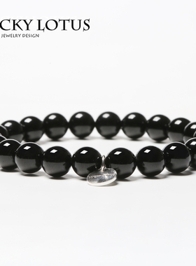 黑碧玺天然简约风高能量包邮手链