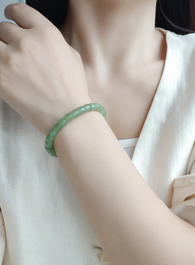 老料俄料碧玉老型珠手链手串包邮