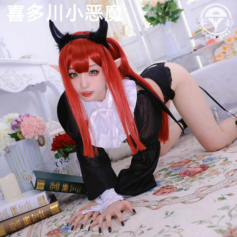 雾都更衣人偶坠入爱河COSPLAY 泳衣喜多川海梦魅魔利兹小恶魔套装 - 图1