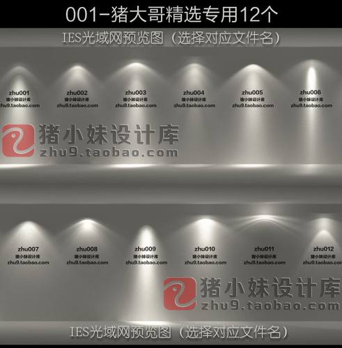 G203 VRay光域网IES灯光Max/SketchUp/VRay光源文件室内设计渲染 - 图0