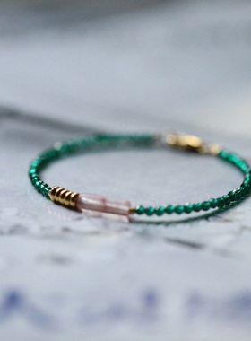 梅花弄丨再生祖母绿气质款手链