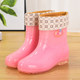 工作防水鞋短筒两穿雨鞋女夏季果冻套鞋百搭胶靴水靴中筒透明雨靴