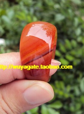 天然朱砂红玛瑙大头戒指女款复古