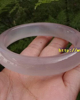 天然无烧冰彩玉髓玛瑙手镯加厚款