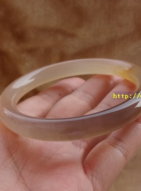 无烧天然圆条玛瑙手镯女款民族风