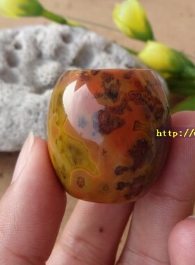 原矿天然无烧战国红玛瑙桶珠单珠