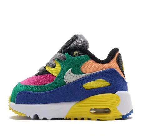 Counter Подлинная Nike Max 90 Детская воздушная подушка повседневная обувь CJ0935-100-300 CD6864 CD6867