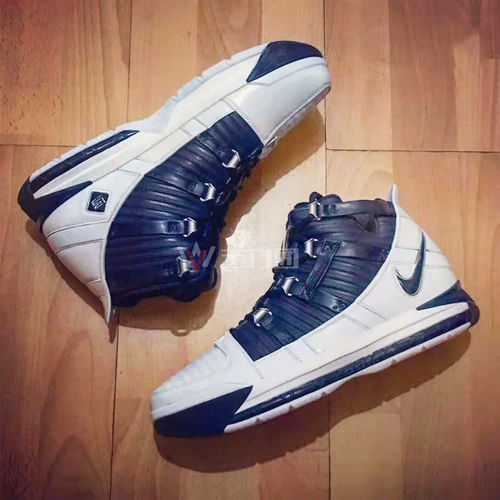 Counter подлинный Nike Zoom Lebron James LBJ 3 баскетбольные туфли AO2434-103-001