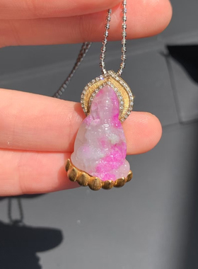 舒俱来红丝绒项链，18k金配件 颜色艳丽规格5.5*7.3mm，17.35g