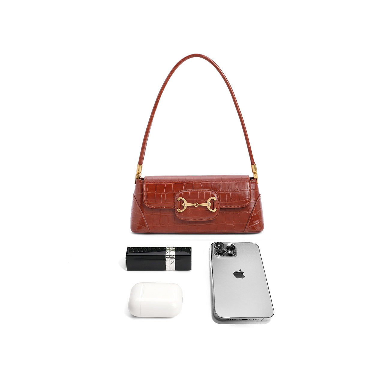 百丽腋下包女2021商场新款质感枕头 BELLE百丽箱包女士包袋