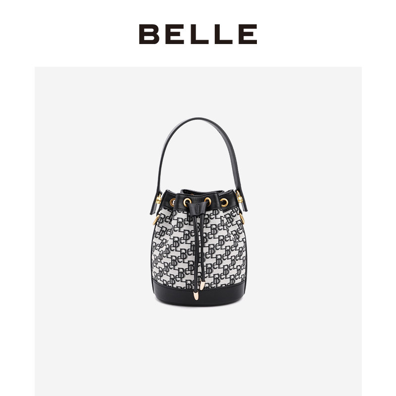 百丽手提包女2021秋新商场水桶包 BELLE百丽箱包女士包袋