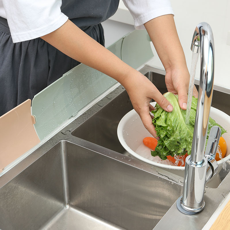 家用水槽挡水板可伸缩水池洗手台防溅水油档板 家用水槽挡水板可伸缩水池洗手台防溅水油档板