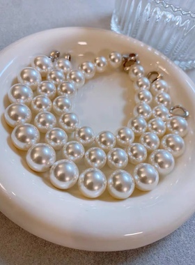 消失的她同款手链925银强光澳白珍珠手链女轻奢时尚手链珍珠首饰