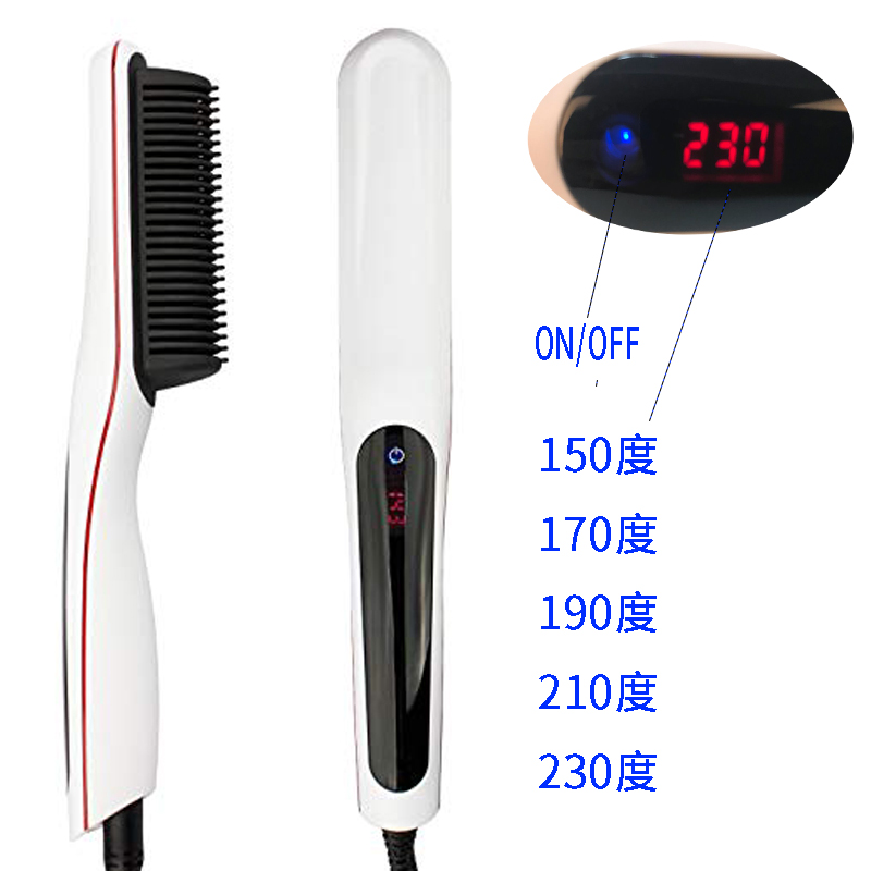 hot comb hair straightener Professional  Straightening Brush - 图0