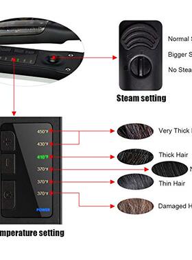 steam pods hair straightener Flat Hair Straightening Ceramic