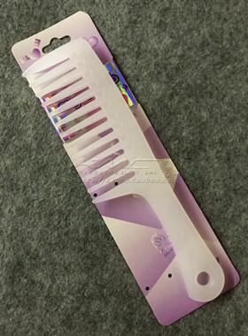 KMC凯凯美材 MYCOMB 专业美发顺发梳带手柄款大齿梳宽齿 家庭可用