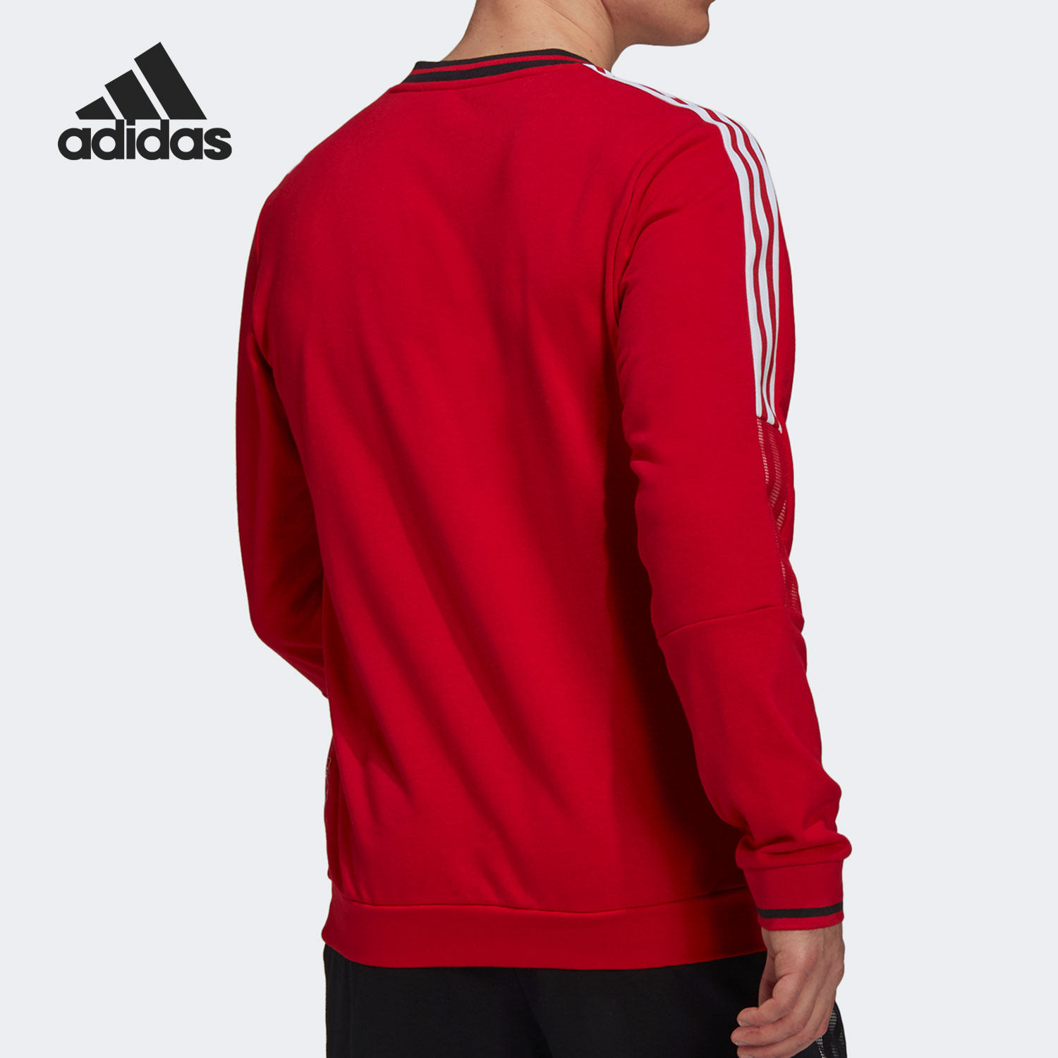 Adidas/阿迪达斯足球系列男圆领卫衣长袖保暖休闲户外运动衣上衣 系长实拍商品图
