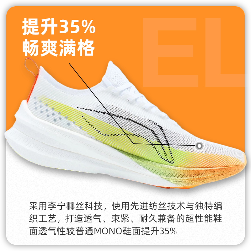 李宁 飞电3 ELITE男女龙年限定运动鞋专业马拉松碳板跑鞋竞速 - 图1
