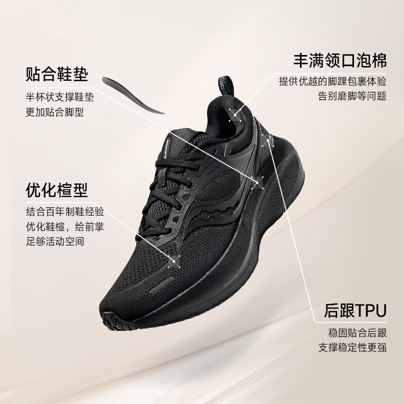 Saucony索康尼SURGE澎湃3男女跑步鞋缓震轻量透气跑鞋2023新品 - 图0