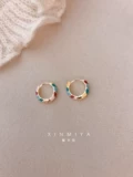Эмаль, ретро серьги, изысканный стиль, новая коллекция