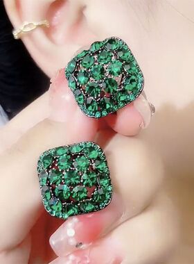 思慕琦气质合金女电镀几何耳环