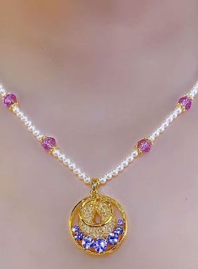 2025新款网状镂空珍珠项链