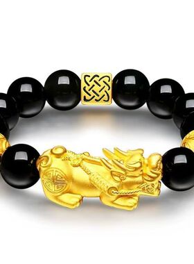 越南沙金貔貅手串男士手链