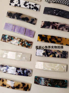 顶夹专柜同款翡翠绿简约气质法国