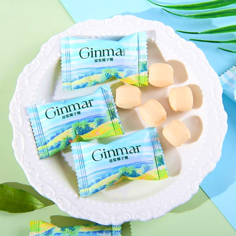 英国Ginmar金玛原浆夹心椰子糖高颜值结婚喜糖网红休闲零食伴手礼 - 图0